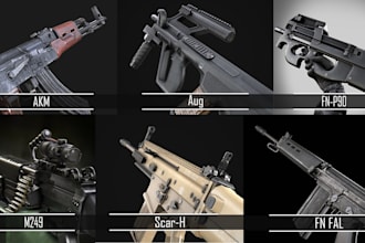 make high quality game ready weapons