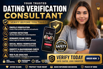 be your professional dating verification consultant for online dating safety