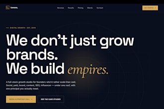 design a premium landing page for your agency or digital business
