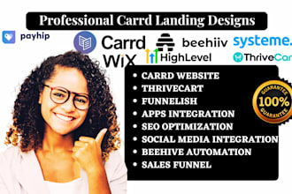 design redesign carrd website carrd landing page carrd setup domain connection