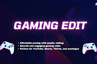 edit your raw gaming footage into a masterpiece