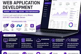 create professional blazor business web applications