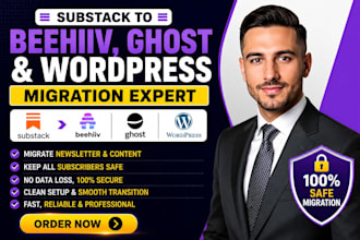 migrate substack newsletter to beehiiv ghost wordpress and keep all subscribers