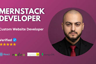 be your mern stack developer for website development