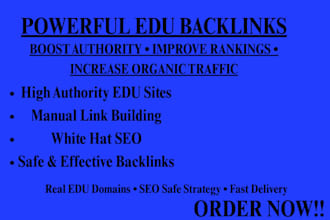 do white hat high da 50,edu backlinks on authority websites