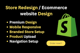 build a branded shopify dropshipping website