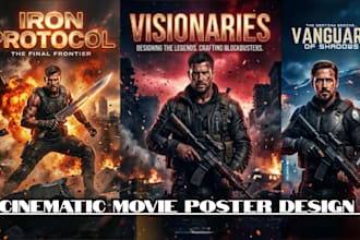 do cinematic movie poster design film poster design event poster for your film