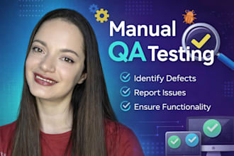 manual QA testing for your saas or ecommerce website and report bugs