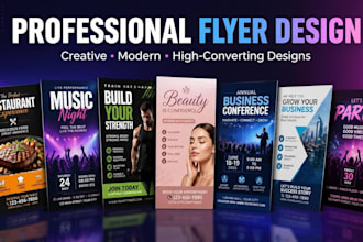 design professional poster or instagram flyer