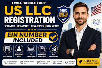 do us llc registration in wyoming delaware new jersey new mexico, ein number