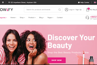 build modern revamp shopify clothing store and design or redesign shopify store