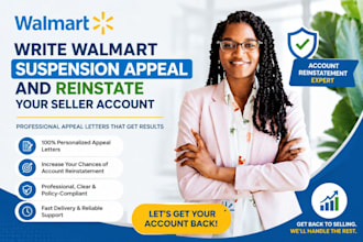 write walmart suspension appeal and reinstate your seller account