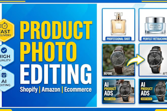 do ecommerce product photo editing and ai product ads