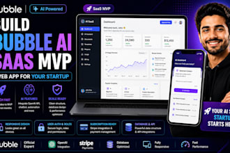 build bubble ai saas mvp web app for your startup