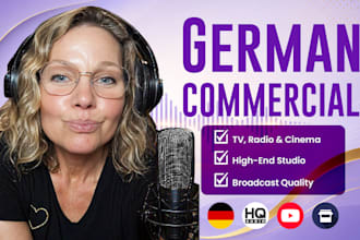 record a professional german commercial voice over