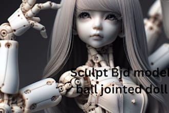 sculpt a custom bjd doll 3d printable ball jointed stl model