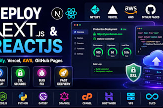deploy next js reactjs website netlify vercel aws github pages nodejs lovable ai