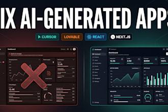 fix your ai generated react nextjs or full stack app