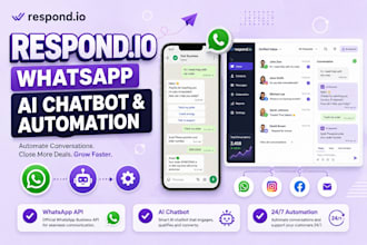 setup respond io whatsapp api respond io whatsapp ai chatbot whatsapp automation