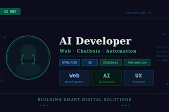 build a responsive website and ai chatbot for your business