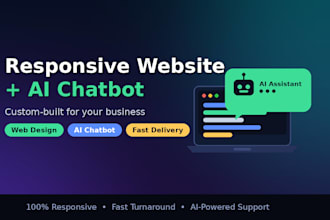 create a website with ai chatbot for business