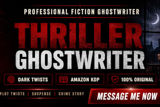 ghostwrite thriller ebooks, crime stories and suspense story