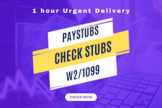 do pay stubs, adp paystubs, check stubs, w2, 1099