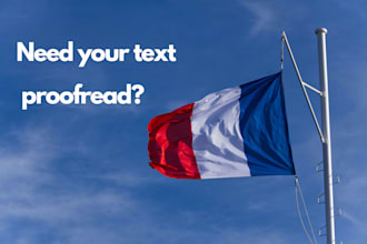 proofread your text in french