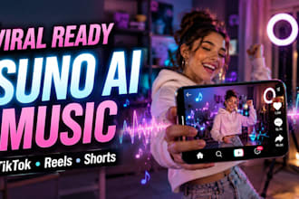 create viral suno ai music for tiktok, reels, short videos, tiktok reels, suno