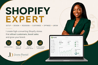 design, redesign shopify store, dropshipping and pod website