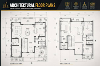 convert PDF n sketch to autocad dwg n design 2d floor plans