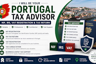 be your portugal tax advisor for nif, irs, vat registration, and tax return