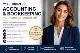 handle accounting, bookkeeping, and tax reporting for estonian oÜ