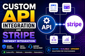 do API integration and stripe payment integration