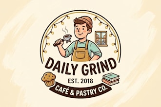 do a cartoon logo design that is fun and amazing