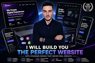 design a modern startup landing page website