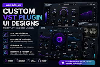 design professional gui for vst audio plugin development