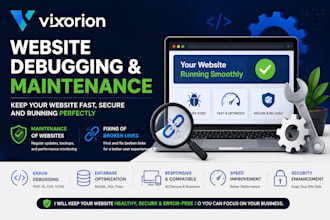 debug and fix errors in your website