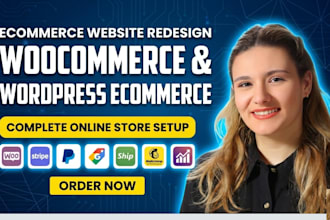 ecommerce website redesign, woocommerce website, wordpress ecommerce website