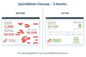 quickbooks online cleanup and catch up