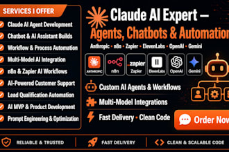 build, migrate custom claude ai agent, chatbot, or automation workflow website