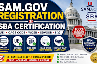 get your registered on sam gov uei cage code sam gov renewal mbe wosb sdvosb
