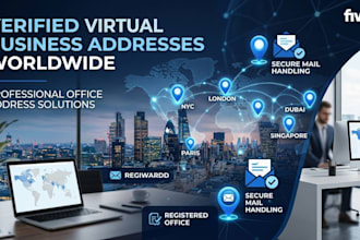 provide verified virtual business and office addresses worldwide