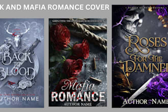 do romance book cover, fantasy, sports romance, dark romance, ebook cover design