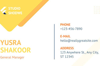 design professional modern business card and visiting card
