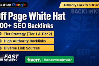 do white hat off page SEO backlinks for google top ranking