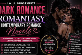 ghostwrite erotica romantasy dark contemporary romance novel dark romance