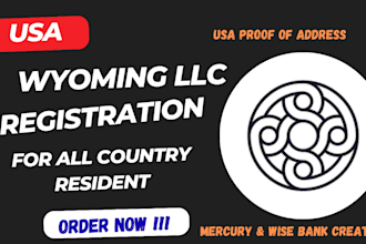 do mercury wise USA bank creation USA physical proof of address llc registration