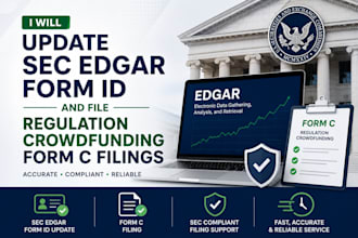 update sec edgar form id and file regulation crowdfunding form c filings