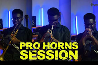 be your horns, trumpet, brass, trumpet player for your song
